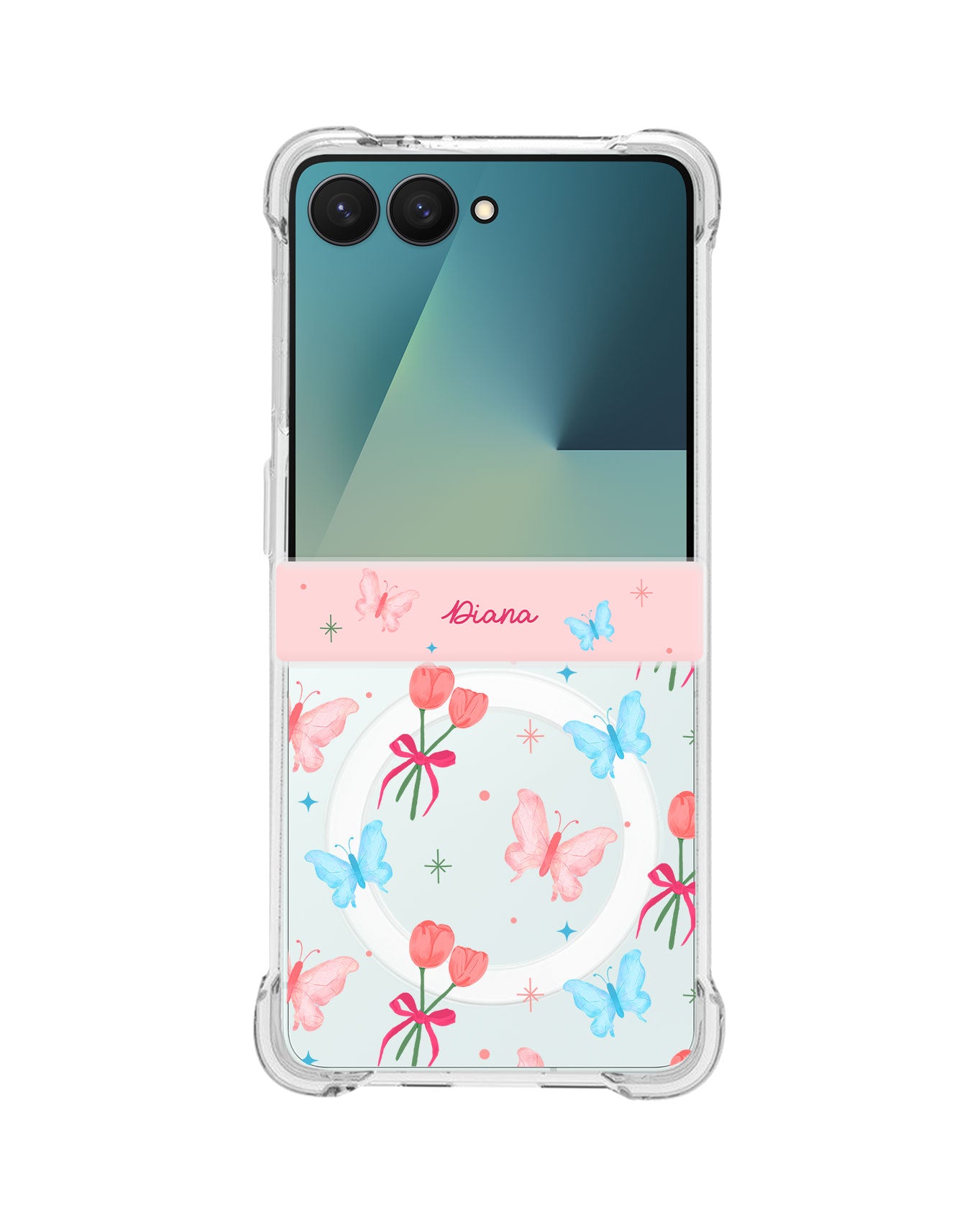 Android Flip / Fold Rearguard Hinge - Coquette Butterfly