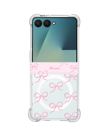 Android Flip / Fold Rearguard Hinge - Coquette Pink Bow
