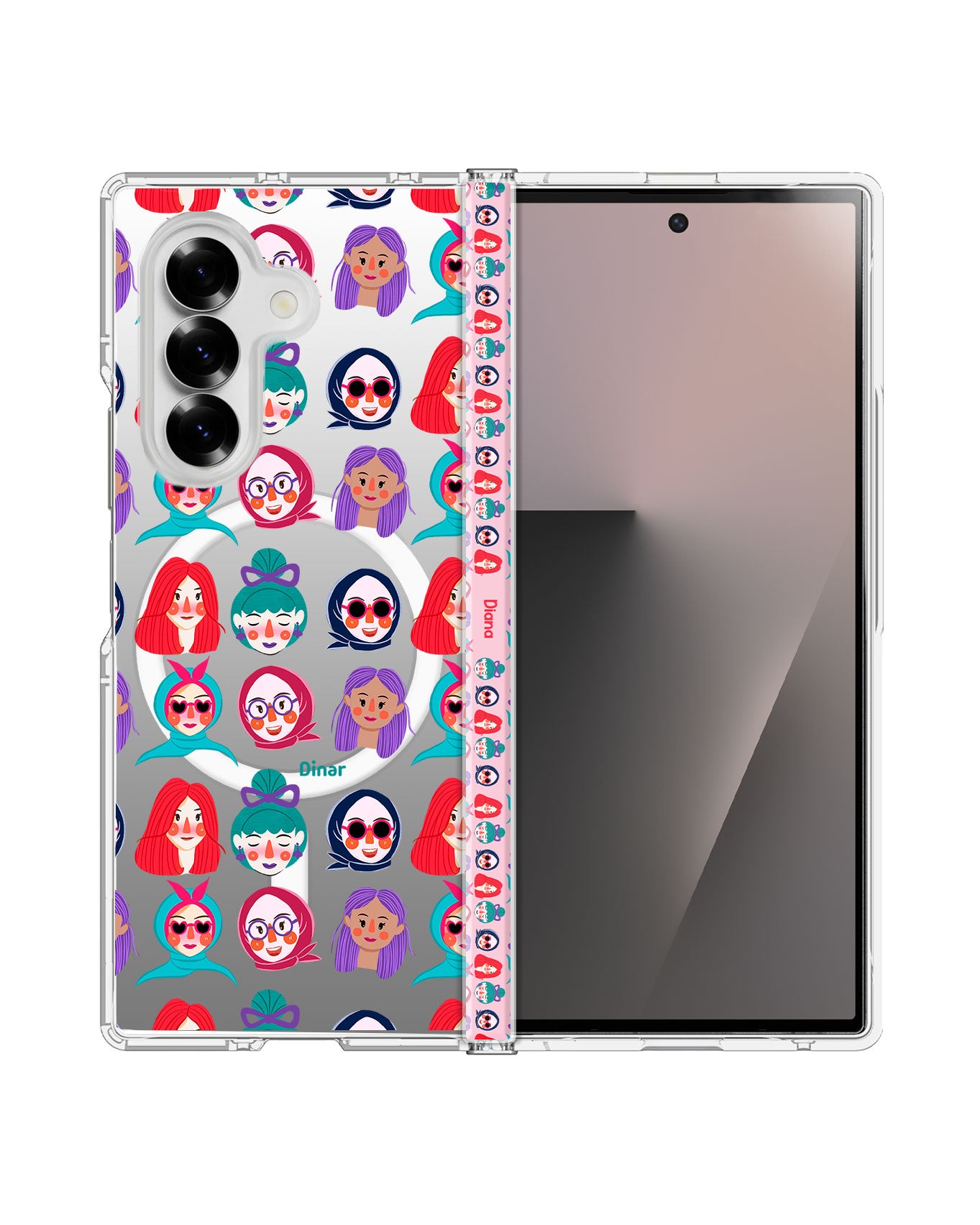 Android Flip / Fold Rearguard Hinge - Cute Sweety Faces