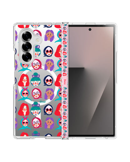 Android Flip / Fold Rearguard Hinge - Cute Sweety Faces