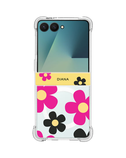 Android Flip / Fold Rearguard Hinge - Daisy Hot Pink