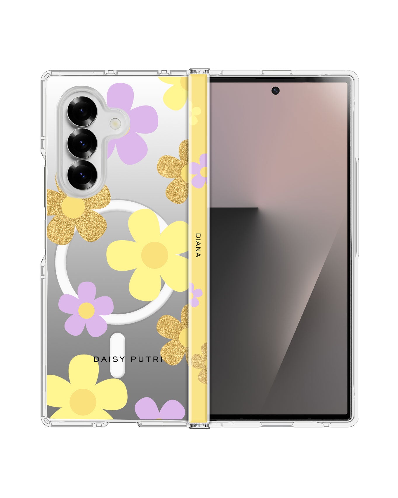 Android Flip / Fold Rearguard Hinge - Daisy Twinkle