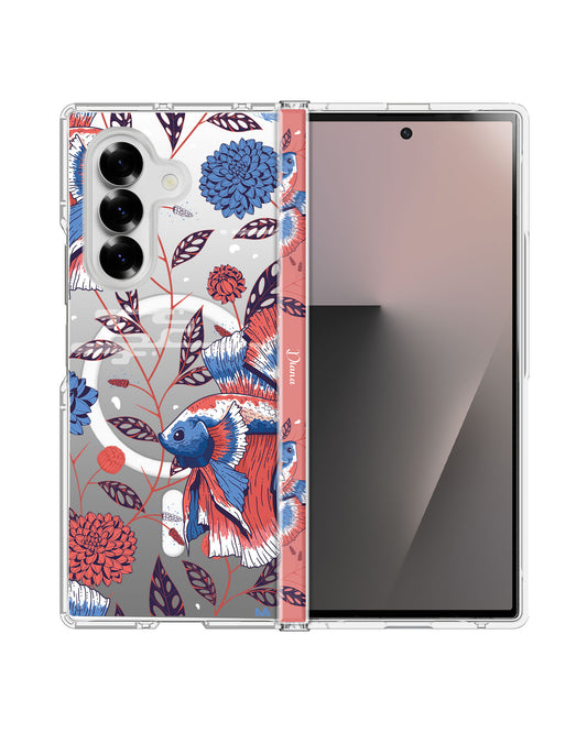 Android Flip / Fold Rearguard Hinge - Fish & Floral 2.0