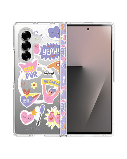 Android Flip / Fold Rearguard Hinge - Girl Power Sticker Pack