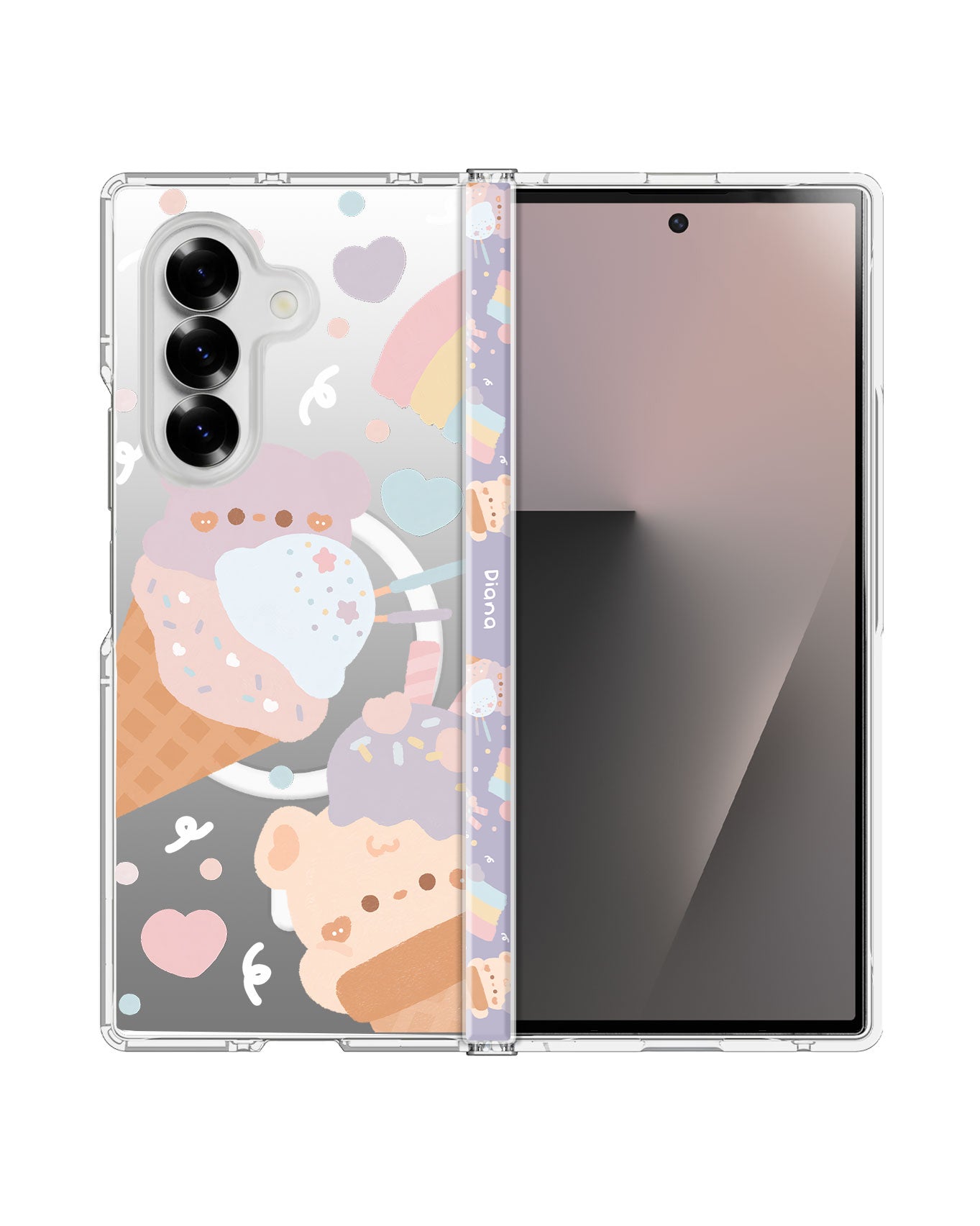 Android Flip / Fold Rearguard Hinge - Ice Cream for Teddy