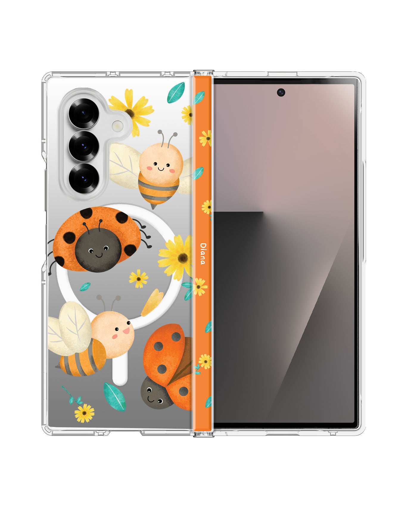 Android Flip / Fold Rearguard Hinge - Ladybug and Bee
