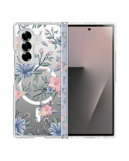 Android Flip / Fold Rearguard Hinge - Pink & Blue Florals