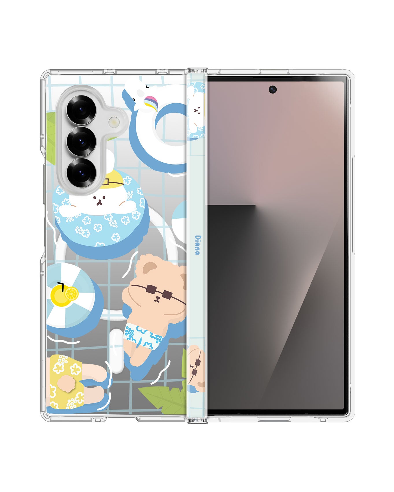 Android Flip / Fold Rearguard Hinge - Pool Party Blue