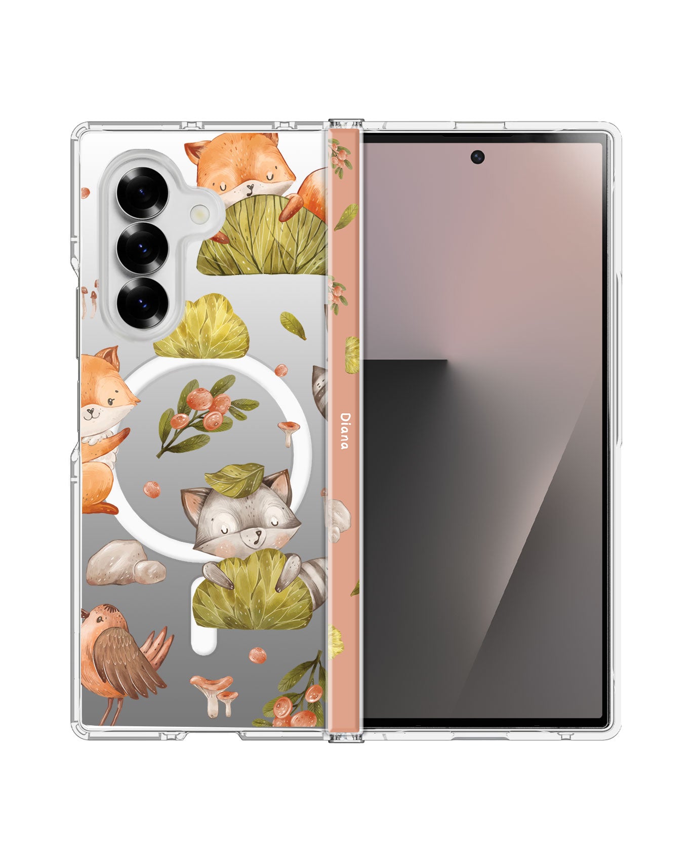 Android Flip / Fold Rearguard Hinge - Racoon & Friends