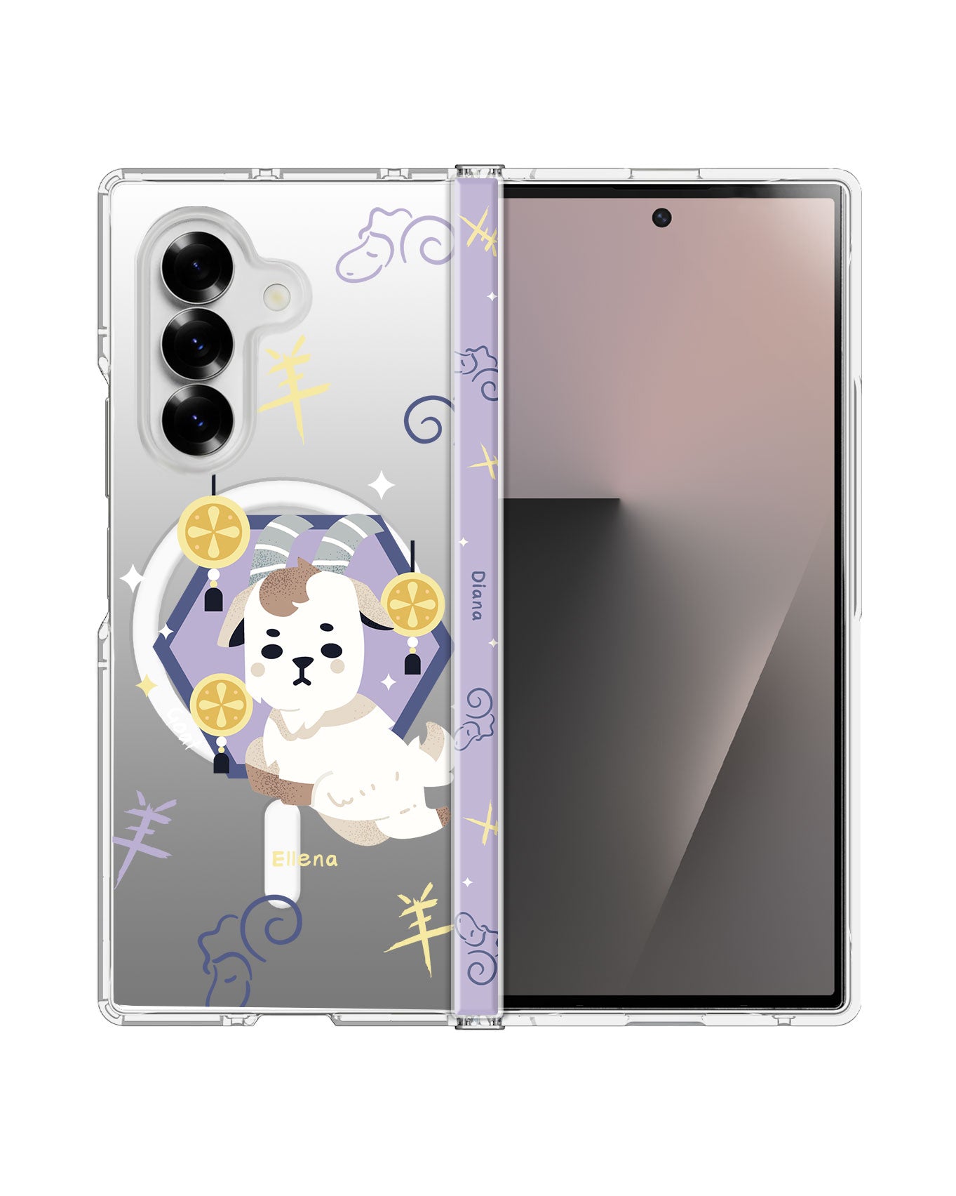 Android Flip / Fold Rearguard Hinge - Goat (Chinese Zodiac / Shio)