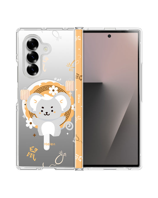 Android Flip / Fold Rearguard Hinge - Rat (Chinese Zodiac / Shio)