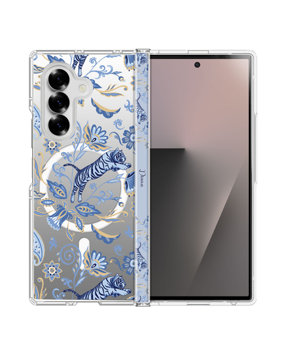 Android Flip / Fold Rearguard Hinge - Tiger & Floral 1.0