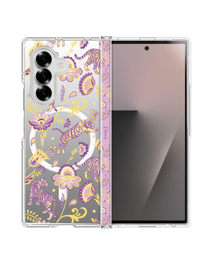Android Flip / Fold Rearguard Hinge - Tiger & Floral 4.0