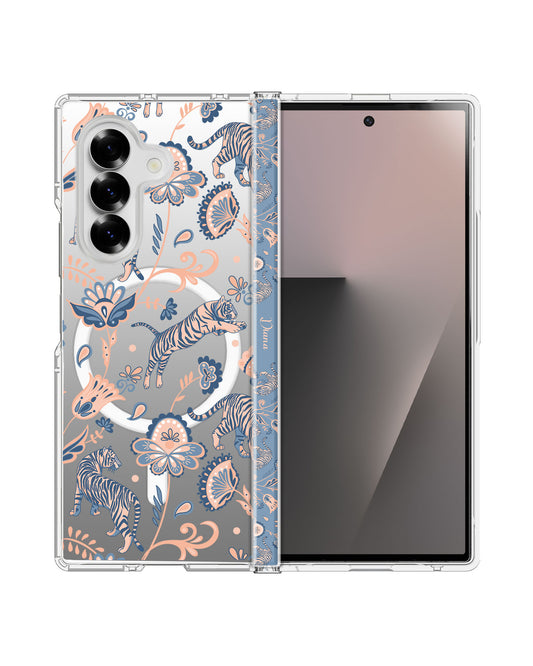 Android Flip / Fold Rearguard Hinge - Tiger & Floral 5.0