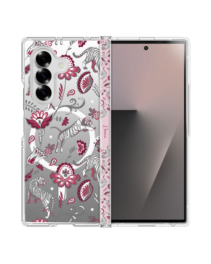 Android Flip / Fold Rearguard Hinge - Tiger & Floral 6.0