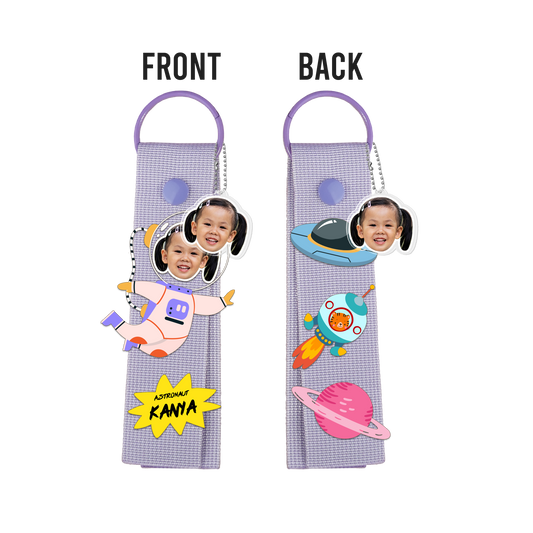 Patch Keychain - Face Grid Dream Astronaut