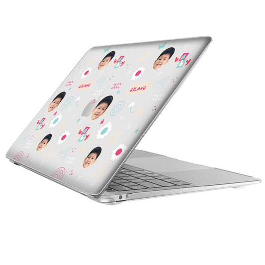 MacBook Snap Case - Face Grid Abstract