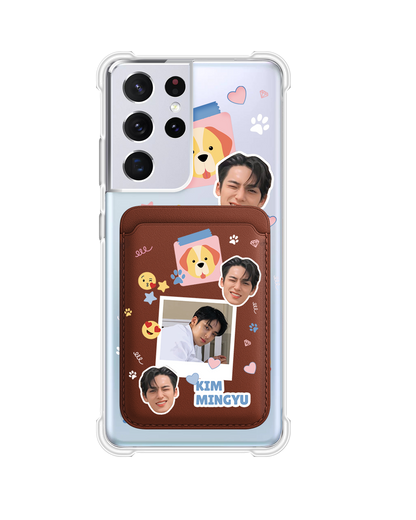 Android Magnetic Wallet Case - Face Grid Polaroid