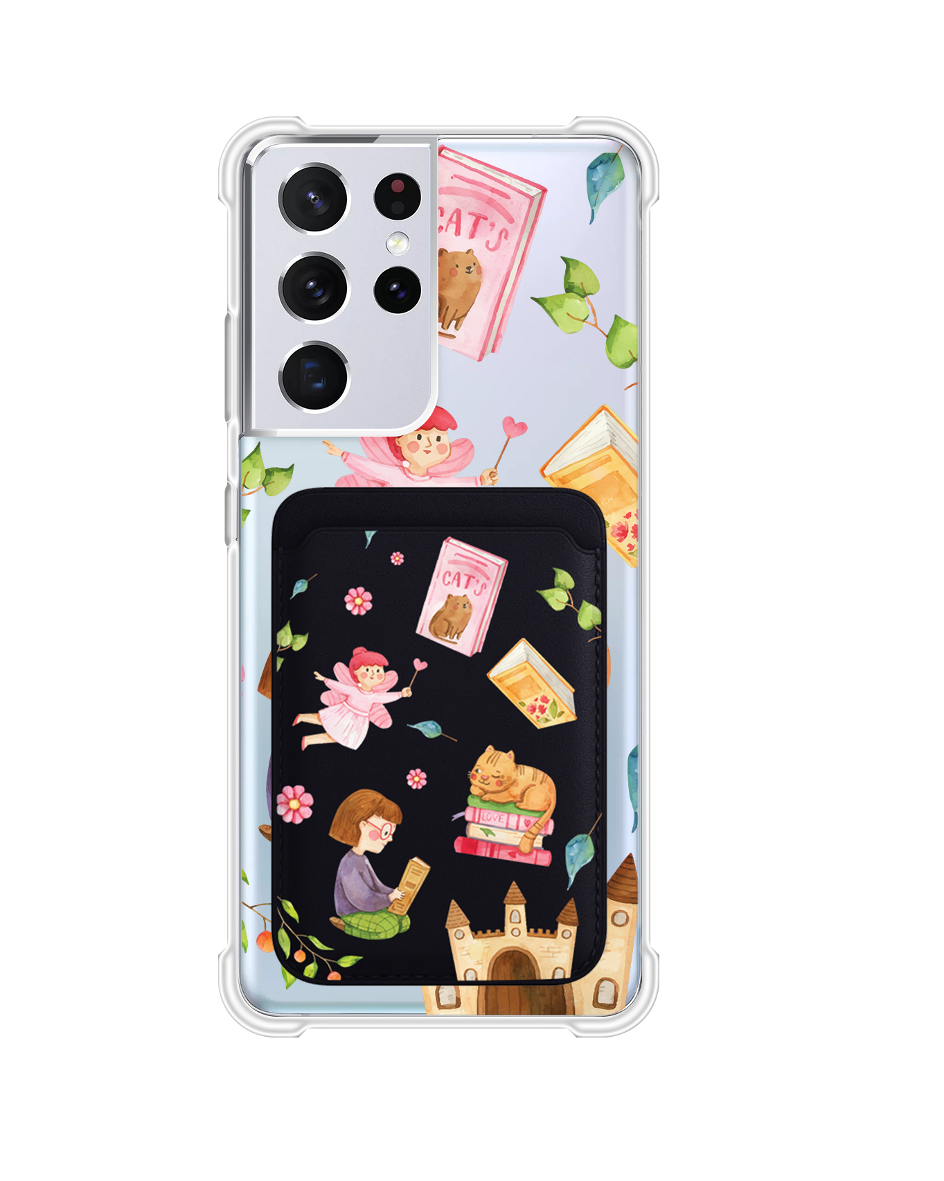 Android Magnetic Wallet Case - Fairy Cat