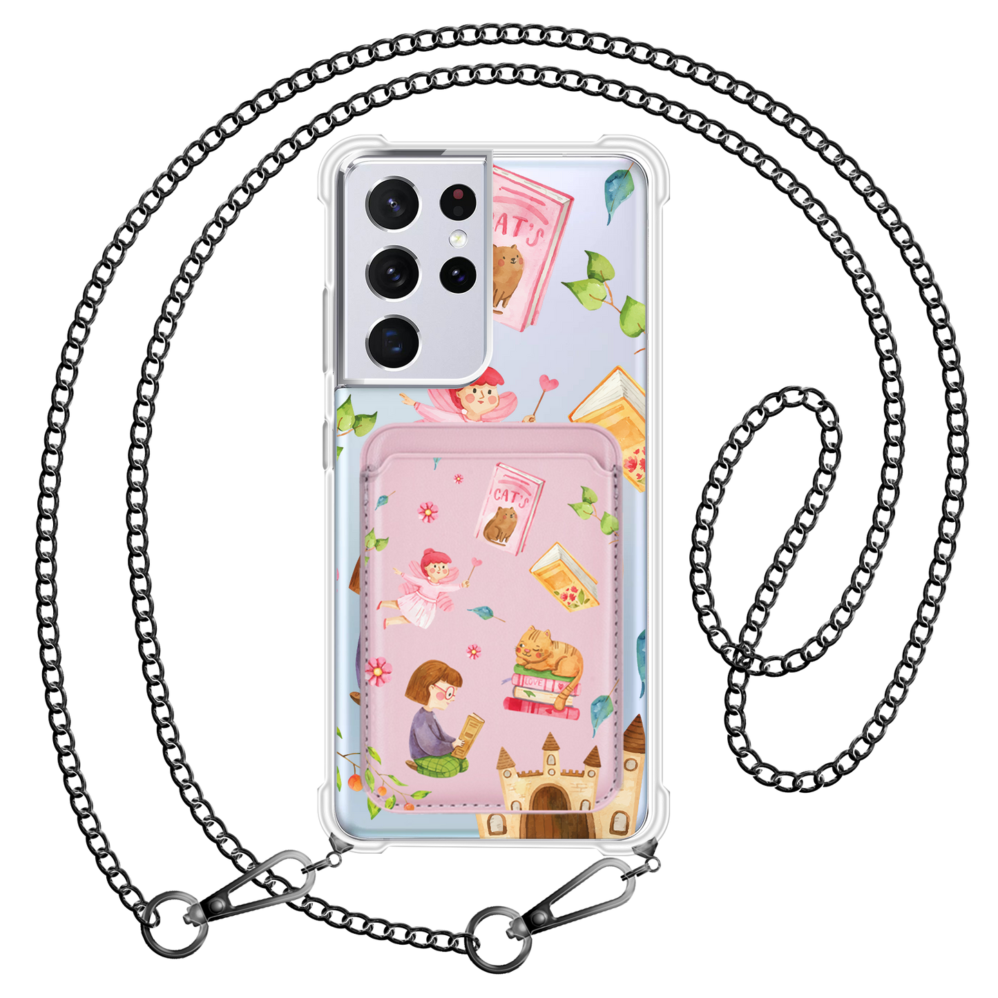 Android Magnetic Wallet Case - Fairy Cat