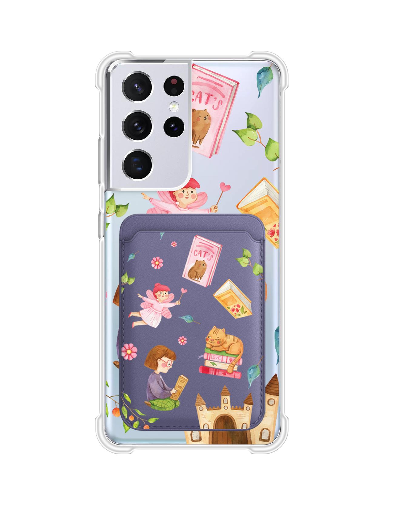 Android Magnetic Wallet Case - Fairy Cat