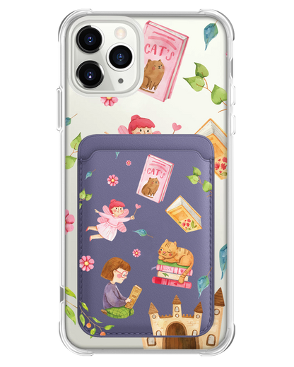 iPhone Magnetic Wallet Case - Fairy Cat