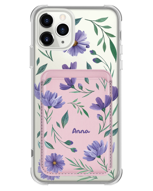 iPhone Magnetic Wallet Case - February Violet