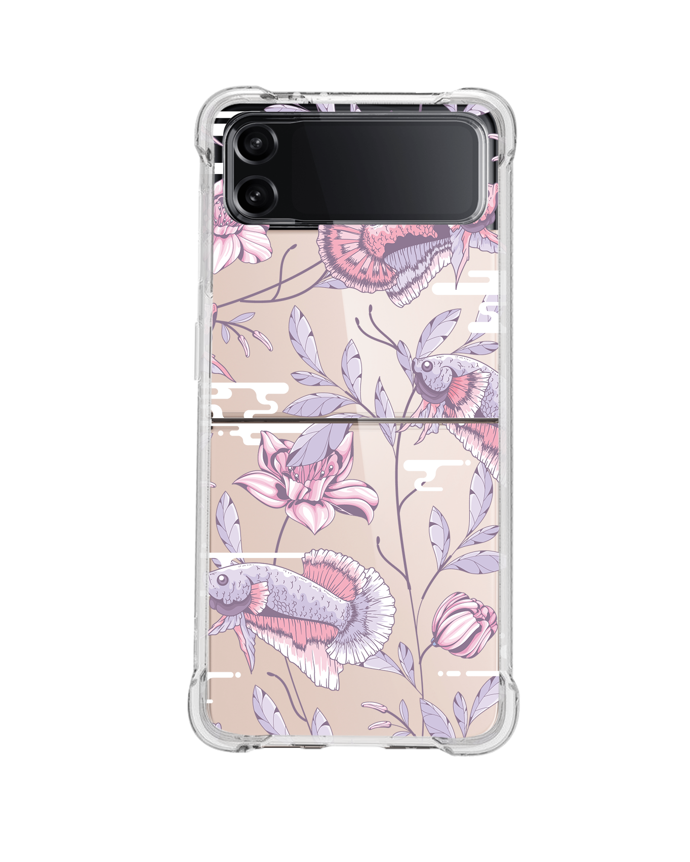 Android Flip / Fold Case - Fish & Floral 1.0