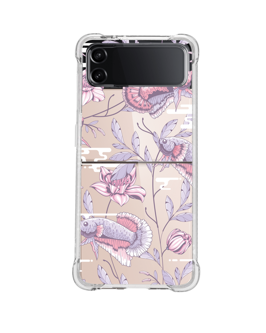 Android Flip / Fold Case - Fish & Floral 1.0