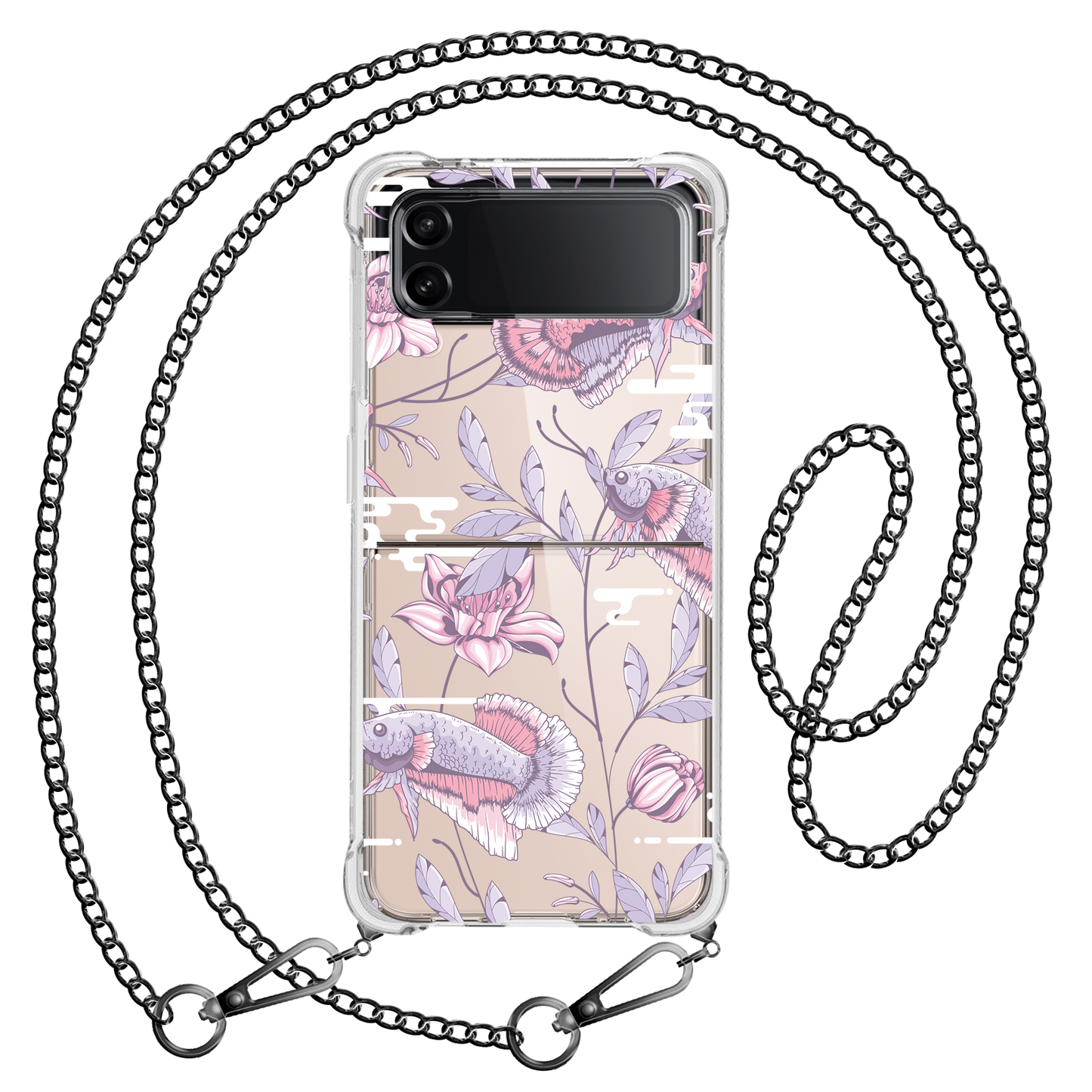 Android Flip / Fold Case - Fish & Floral 1.0