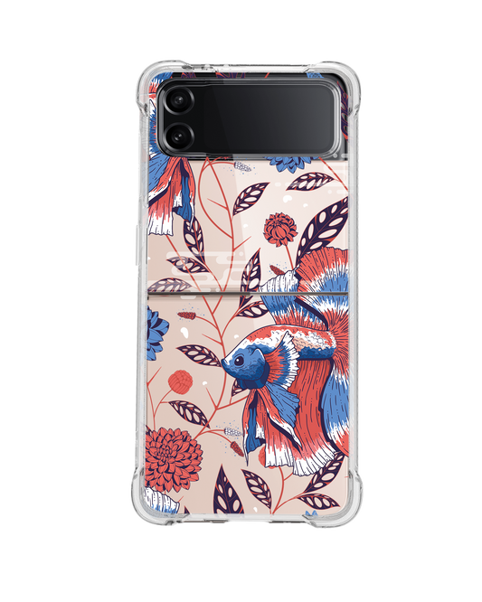 Android Flip / Fold Case - Fish & Floral 2.0