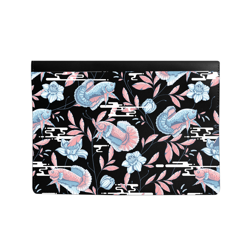 Vegan Leather Sleeve - Fish & Floral 3.0