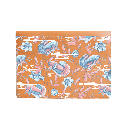 Vegan Leather Sleeve - Fish & Floral 3.0