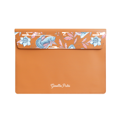 Vegan Leather Sleeve - Fish & Floral 3.0