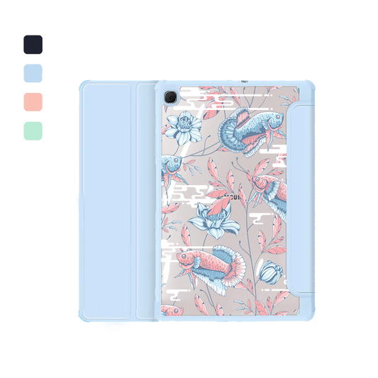 Android Tab Acrylic Flipcover - Fish & Floral 3.0