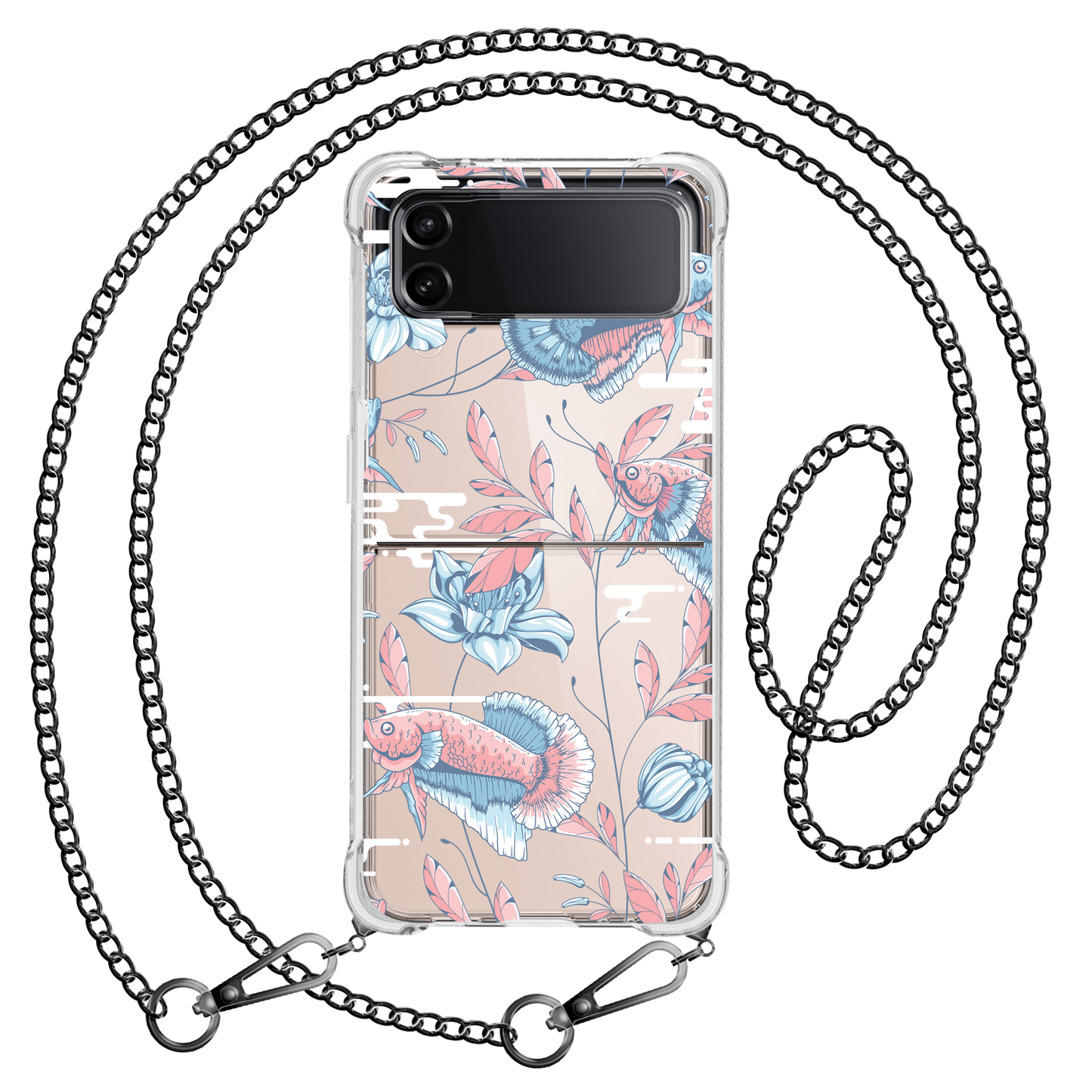 Android Flip / Fold Case - Fish & Floral 3.0