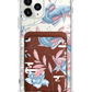 iPhone Magnetic Wallet Case - Fish & Floral 3.0