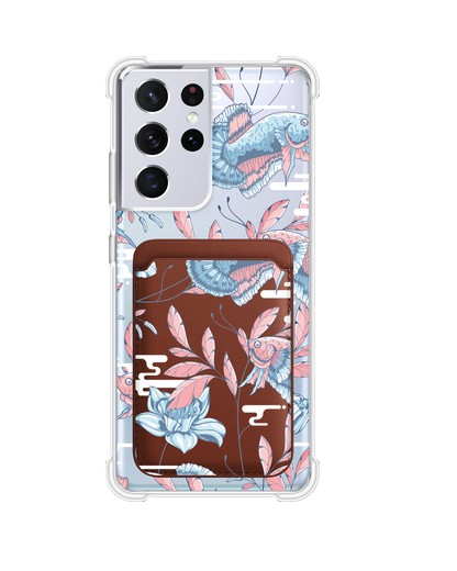 Android Magnetic Wallet Case - Fish & Floral 3.0