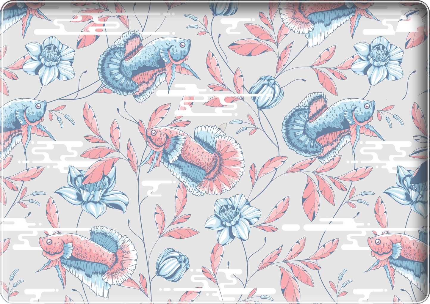 MacBook Snap Case - Fish & Floral 3.0