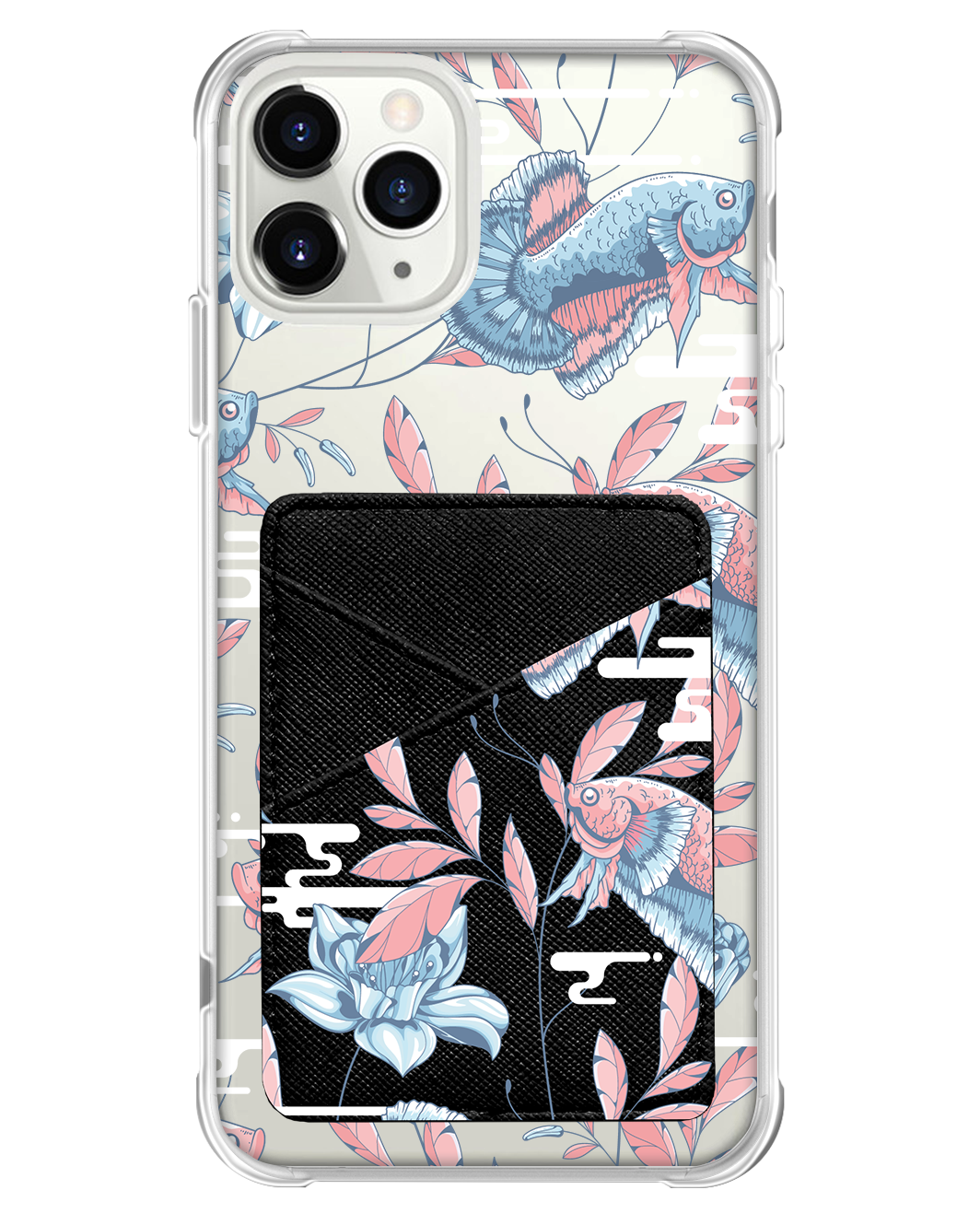 iPhone Phone Wallet Case - Fish & Floral 3.0