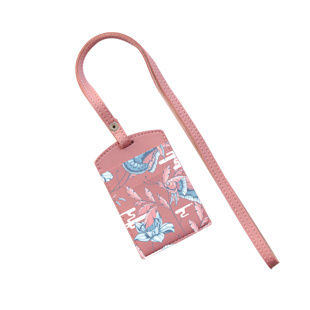 Vegan Leather Lanyard - Fish & Floral 3.0