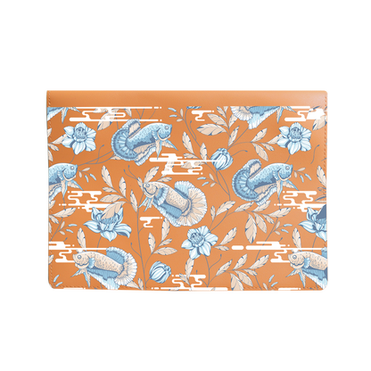 Vegan Leather Sleeve - Fish & Floral 4.0