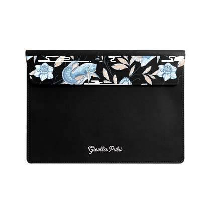 Vegan Leather Sleeve - Fish & Floral 4.0