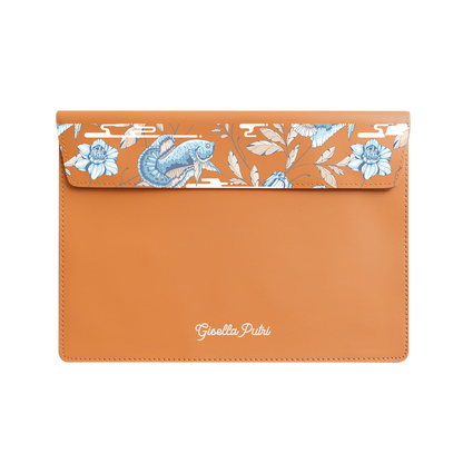 Vegan Leather Sleeve - Fish & Floral 4.0
