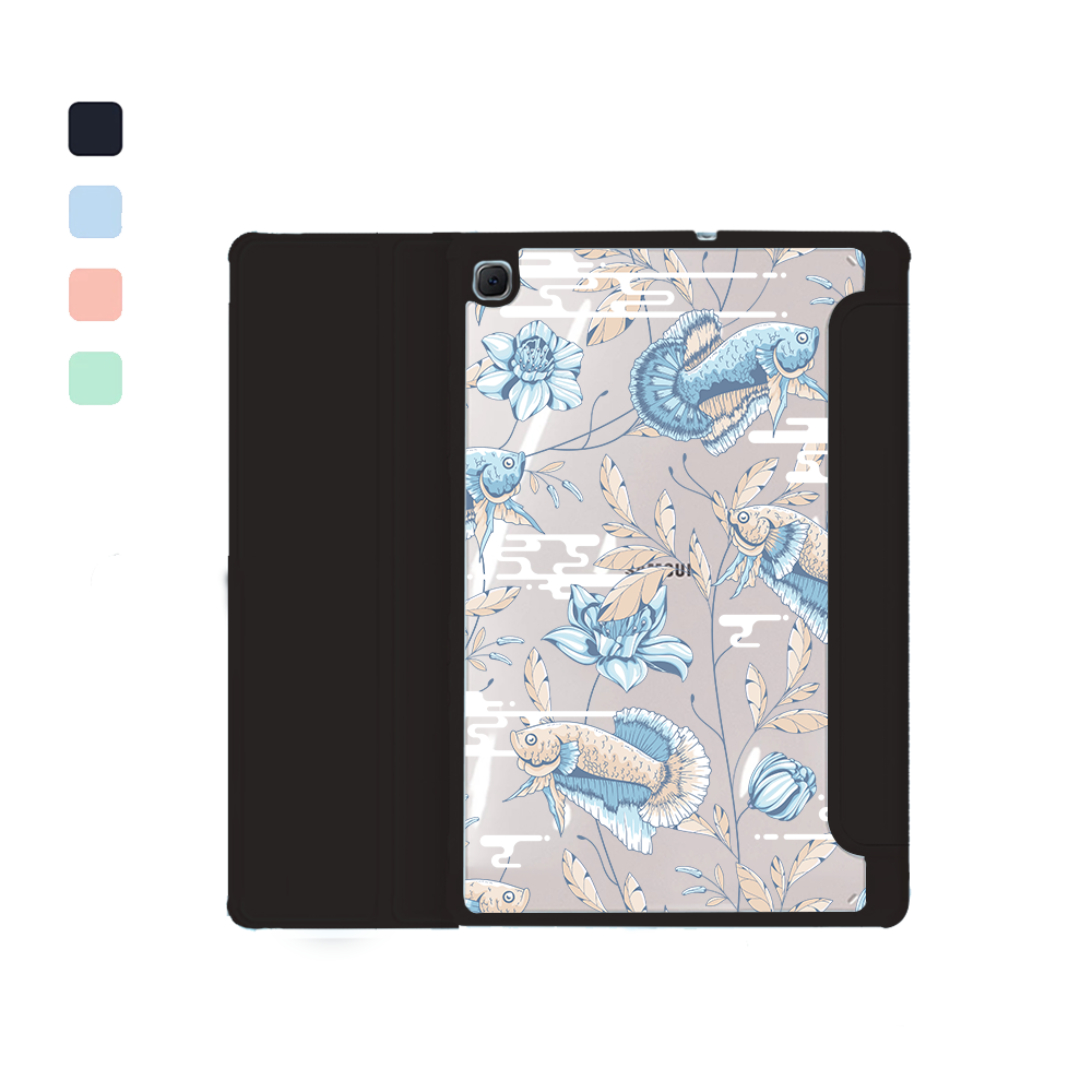 Android Tab Acrylic Flipcover - Fish & Floral 4.0