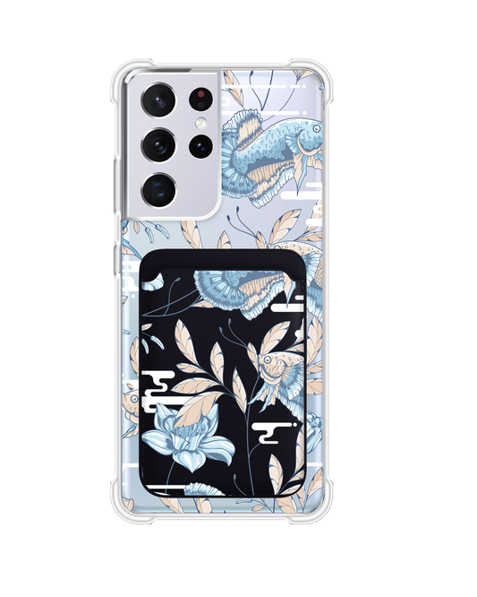 Android Magnetic Wallet Case - Fish & Floral 4.0