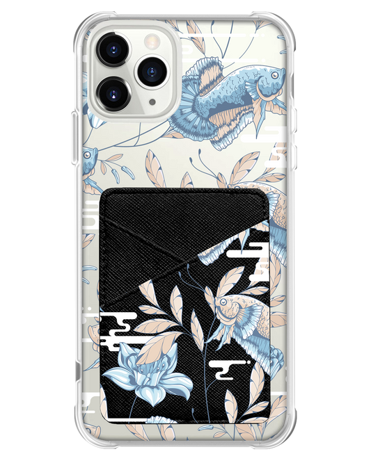 iPhone Phone Wallet Case - Fish & Floral 4.0