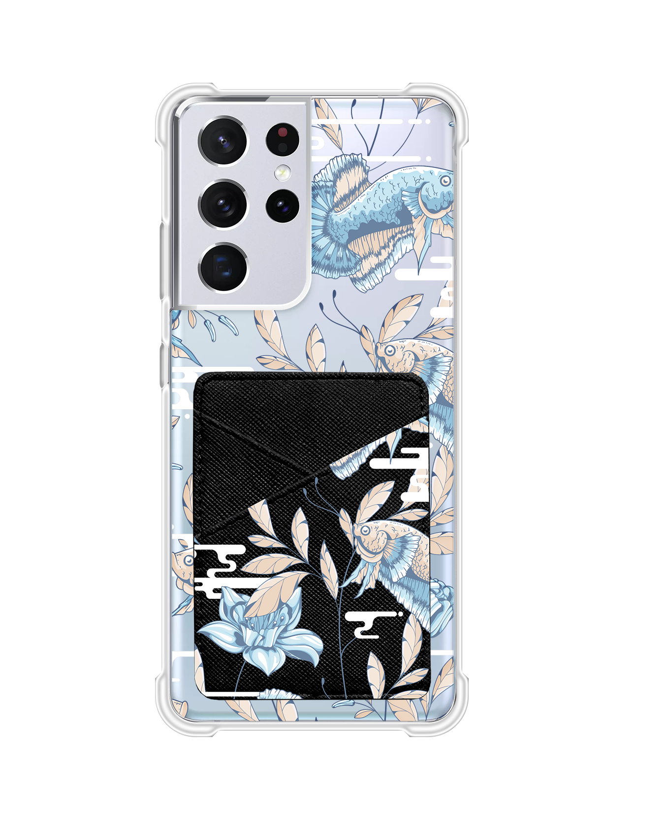 Android Phone Wallet Case - Fish & Floral 4.0