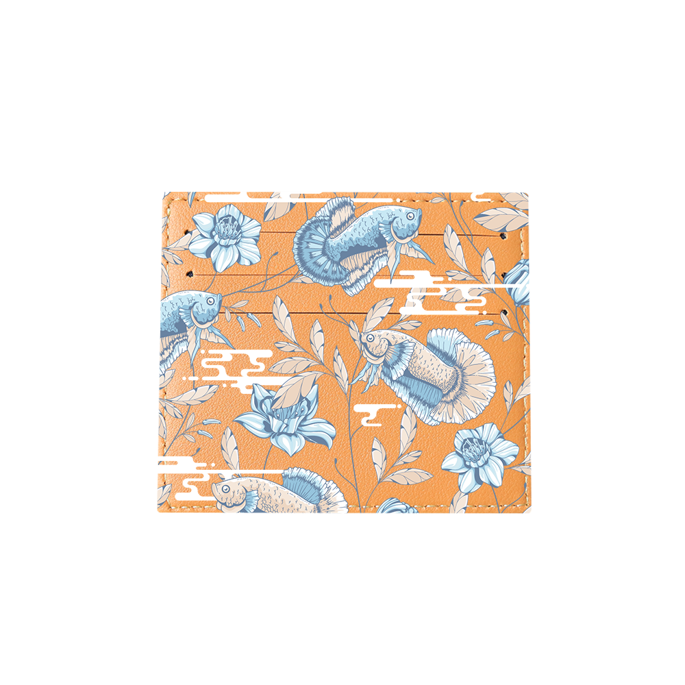 6 Slots Card Holder - Fish & Floral 4.0