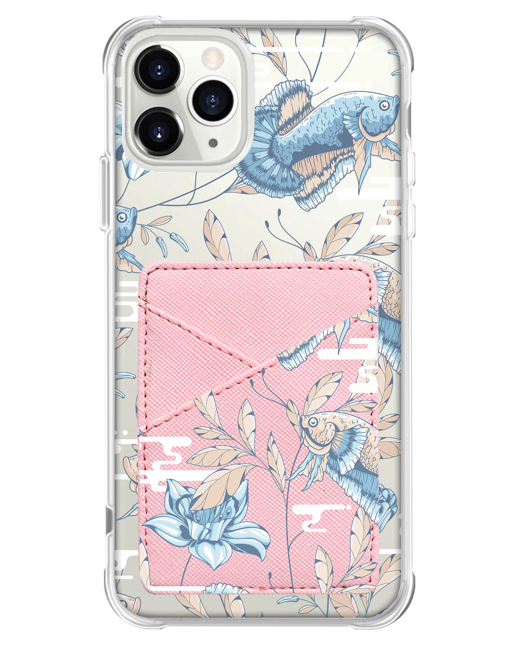 iPhone Phone Wallet Case - Fish & Floral 4.0